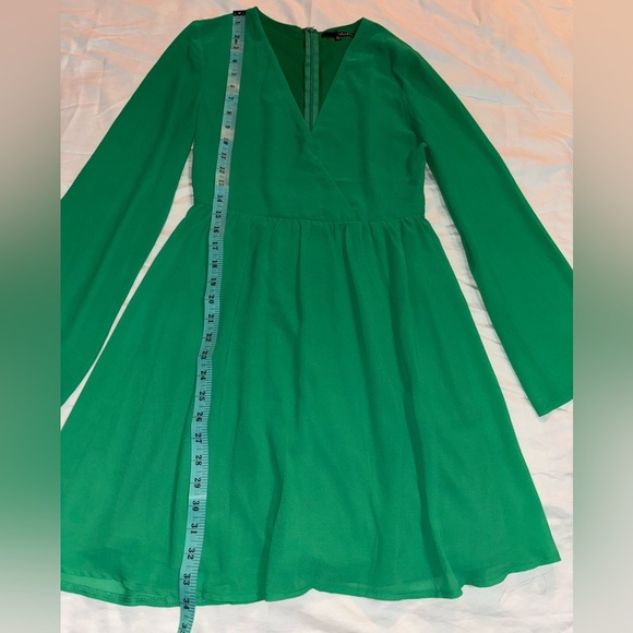 Lulu's Vibrant Green V-Neck Dress - Picture 5 of 8